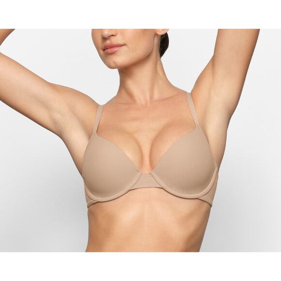 SKIMS Fits Everybody T-Shirt Bra Clay 34B - Picture 3 of 9